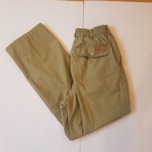 Haband Casual Joe Khaki Stretch Waist Pants 34M